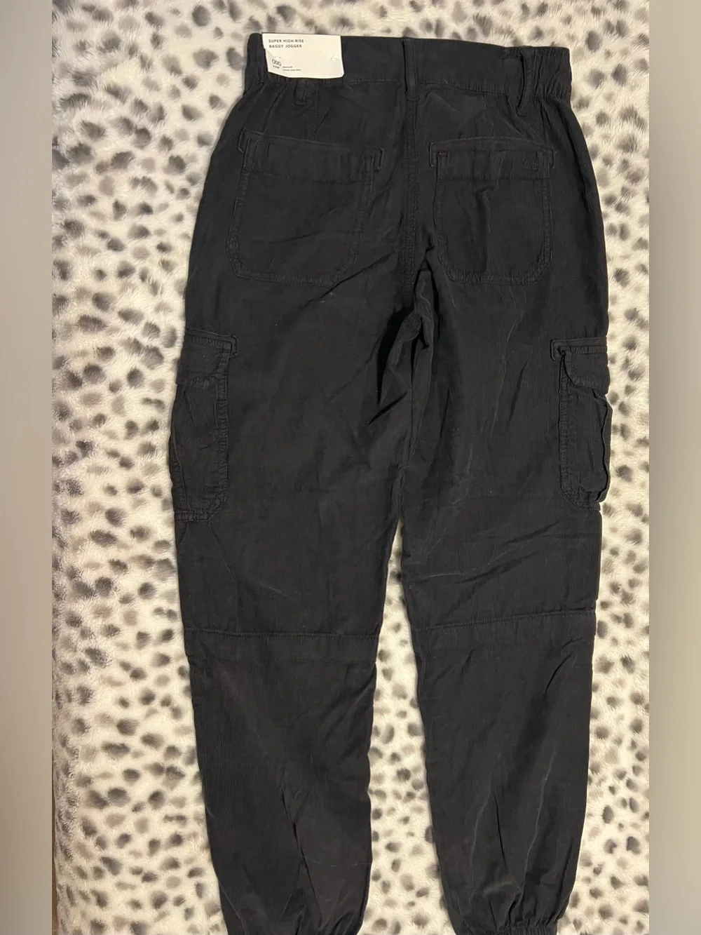 AE Womens Black Cargo Jogger Pants